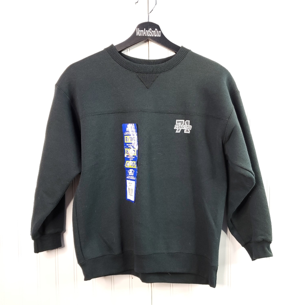 Starter Heavyweight Black Crew Long Sleeve Boys Medium